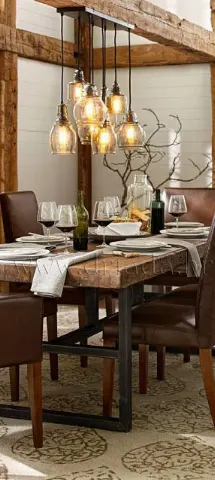 Industrial chic stol