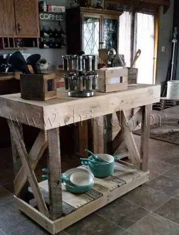 Retro kuhinjski otok