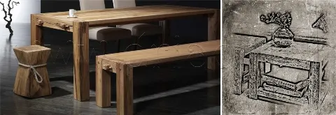 Hrastov moderni namještaj