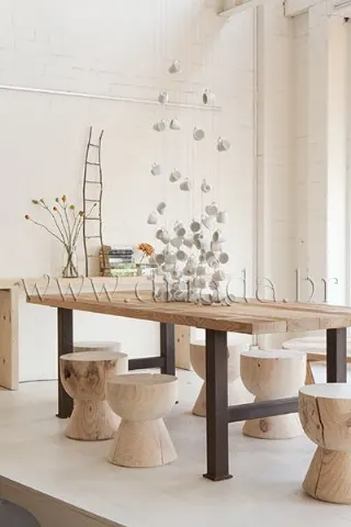 Industrial chic stol i stolice