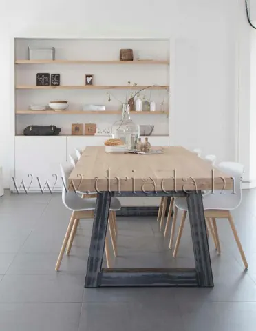 Industrial chic stol