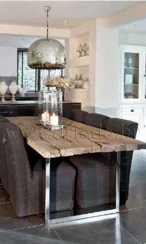 Industrial chic stol