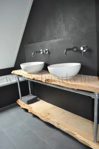 Industrial chic kupaonski namještaj